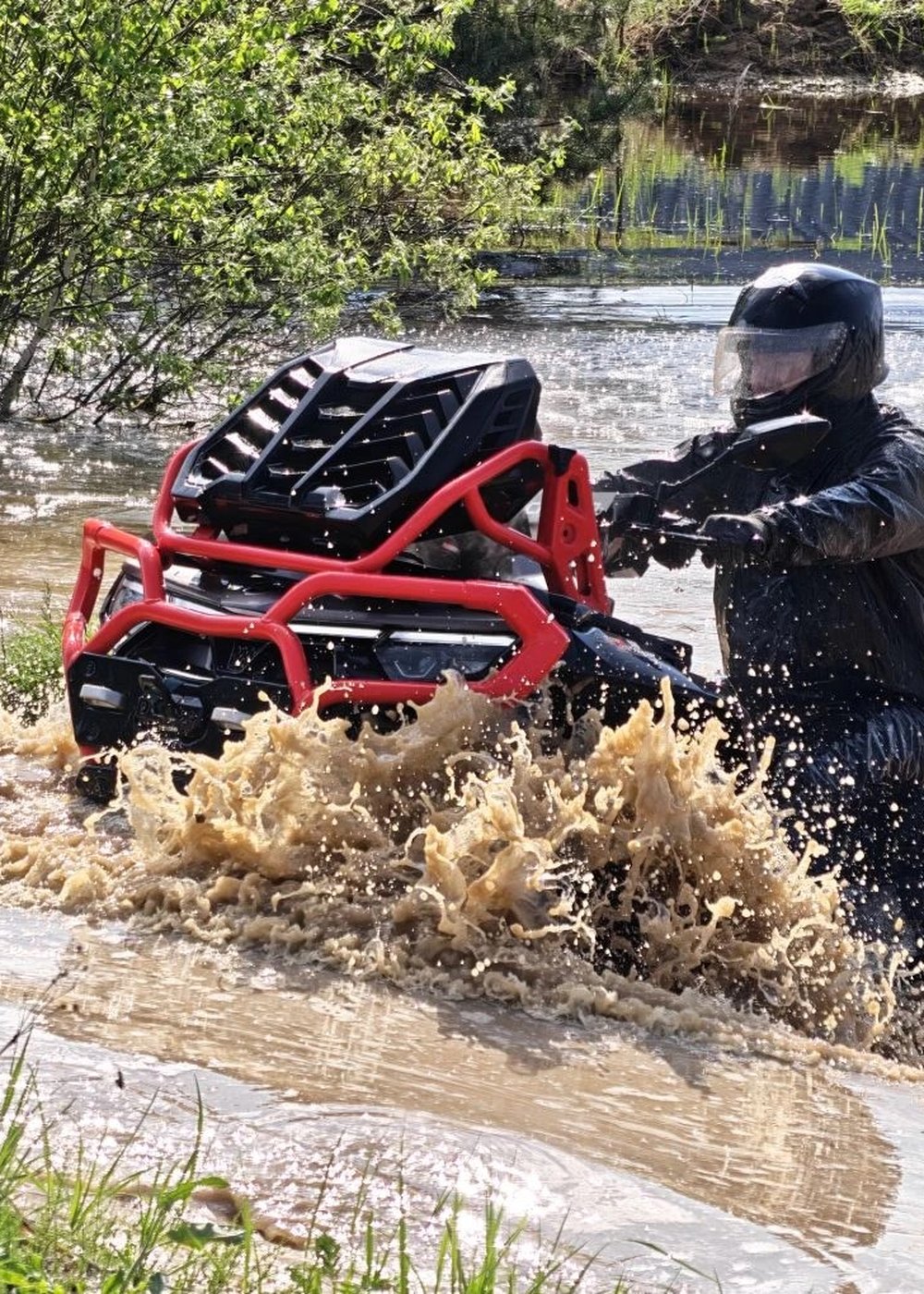 Экспириенс — брод через глубокую воду на квадроцикле CFMOTO